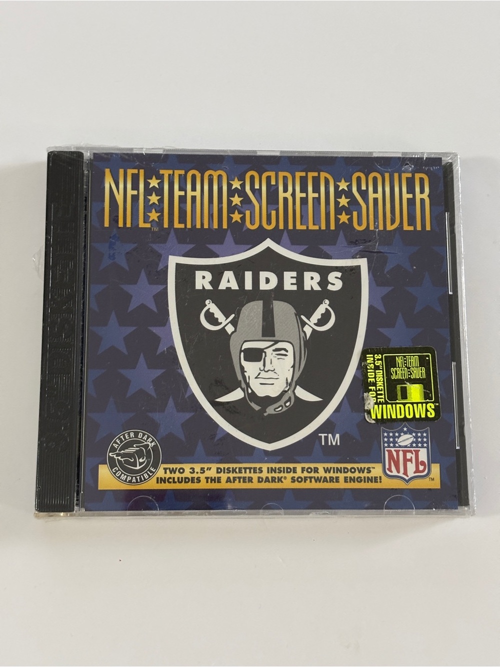 Vintage Raiders NFL Windows 95 Computer Screen Saver After Dark Software
